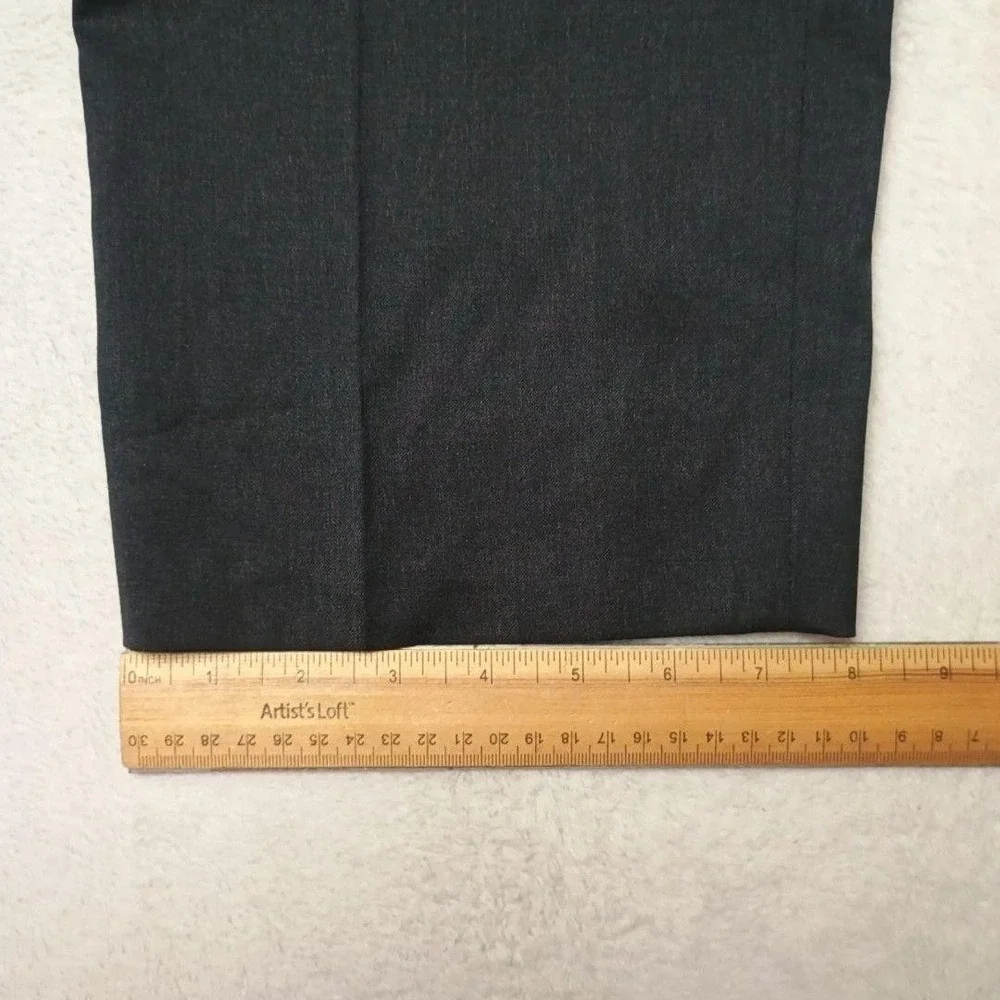 Hugo Boss Pants Men 36x32 Gray Dress Slim Wool Viscose Polyester Lined Suit Work